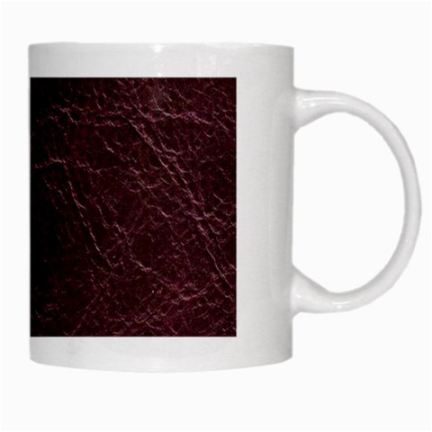 Leather Look & Skins  Capri Cranberry White Mug from ArtsNow.com Right