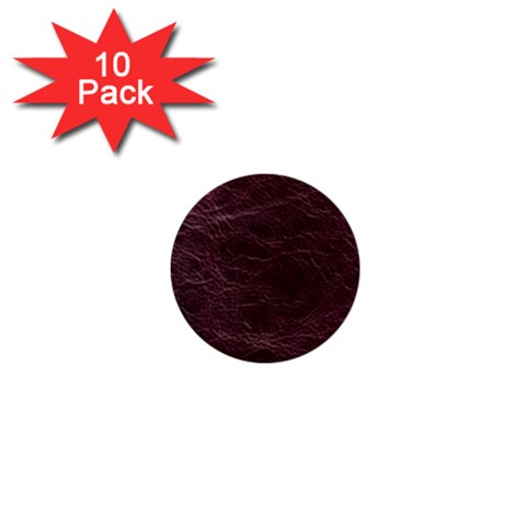 Leather Look & Skins  Capri Cranberry 1  Mini Button (10 pack)  from ArtsNow.com Front
