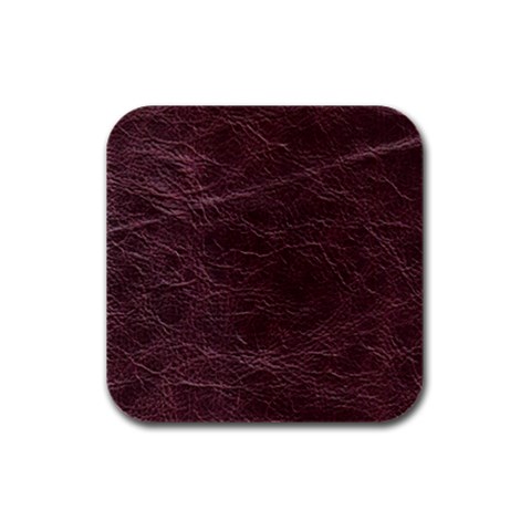 Leather Look & Skins  Capri Cranberry Rubber Square Coaster (4 pack) from ArtsNow.com Front