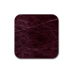 Leather Look & Skins  Capri Cranberry Rubber Square Coaster (4 pack)