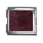 Leather Look & Skins  Capri Cranberry Mega Link Italian Charm (18mm)