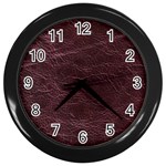 Leather Look & Skins  Capri Cranberry Wall Clock (Black)