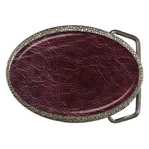 Leather Look & Skins  Capri Cranberry Belt Buckle from ArtsNow.com Front