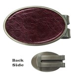 Leather Look & Skins  Capri Cranberry Money Clip (Oval)