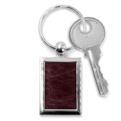 Leather Look & Skins  Capri Cranberry Key Chain (Rectangle) from ArtsNow.com Front