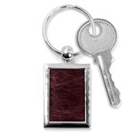 Leather Look & Skins  Capri Cranberry Key Chain (Rectangle)