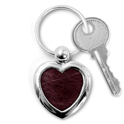 Leather Look & Skins  Capri Cranberry Key Chain (Heart) from ArtsNow.com Front