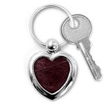 Leather Look & Skins  Capri Cranberry Key Chain (Heart)