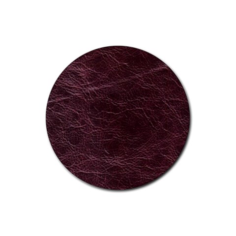 Leather Look & Skins  Capri Cranberry Rubber Round Coaster (4 pack) from ArtsNow.com Front