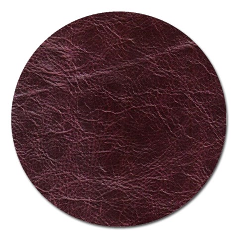 Leather Look & Skins  Capri Cranberry Magnet 5  (Round) from ArtsNow.com Front