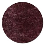 Leather Look & Skins  Capri Cranberry Magnet 5  (Round)