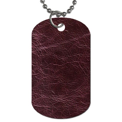 Leather Look & Skins  Capri Cranberry Dog Tag (One Side) from ArtsNow.com Front