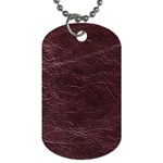 Leather Look & Skins  Capri Cranberry Dog Tag (One Side)