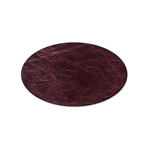 Leather Look & Skins  Capri Cranberry Sticker Oval (100 pack) from ArtsNow.com Front