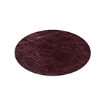 Leather Look & Skins  Capri Cranberry Sticker Oval (100 pack)