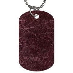 Leather Look & Skins  Capri Cranberry Dog Tag (Two Sides) from ArtsNow.com Back