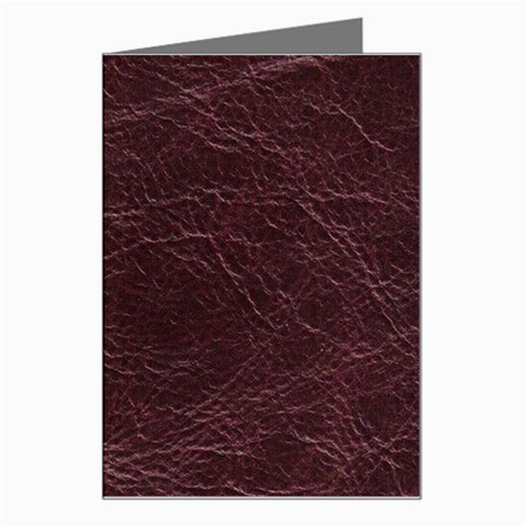 Leather Look & Skins  Capri Cranberry Greeting Card from ArtsNow.com Left