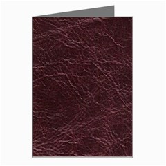 Leather Look & Skins  Capri Cranberry Greeting Card from ArtsNow.com Left