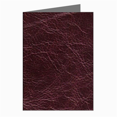 Leather Look & Skins  Capri Cranberry Greeting Cards (Pkg of 8) from ArtsNow.com Left