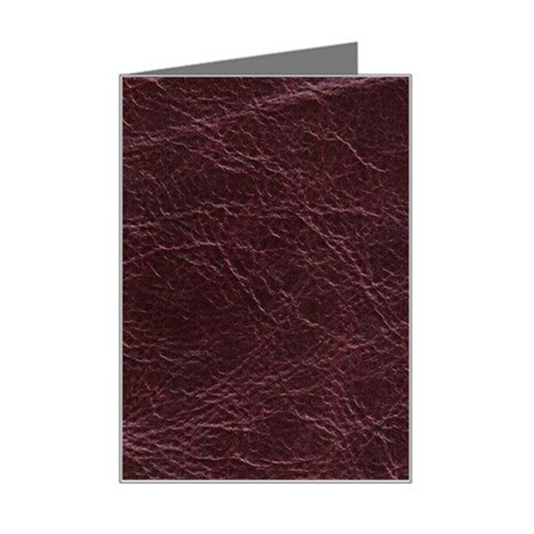 Leather Look & Skins  Capri Cranberry Mini Greeting Card from ArtsNow.com Left