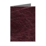 Leather Look & Skins  Capri Cranberry Mini Greeting Card