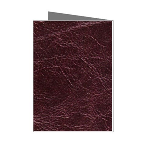 Leather Look & Skins  Capri Cranberry Mini Greeting Cards (Pkg of 8) from ArtsNow.com Left
