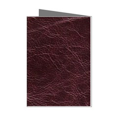 Leather Look & Skins  Capri Cranberry Mini Greeting Cards (Pkg of 8) from ArtsNow.com Left