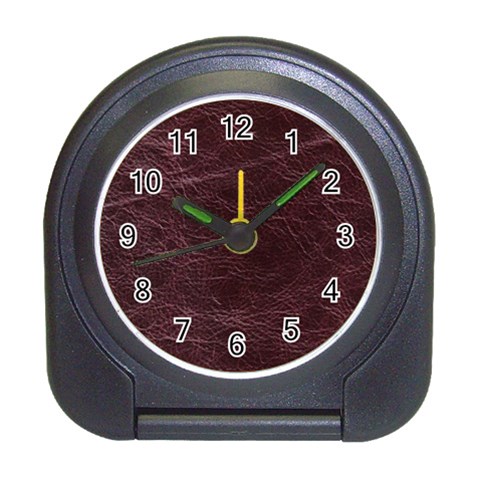 Leather Look & Skins  Capri Cranberry Travel Alarm Clock from ArtsNow.com Front