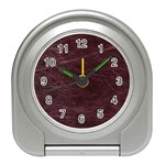 Leather Look & Skins  Capri Cranberry Travel Alarm Clock