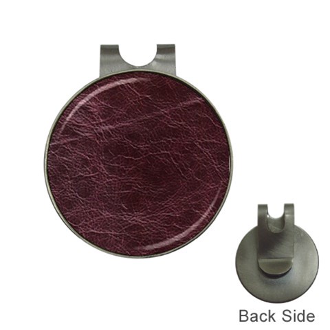 Leather Look & Skins  Capri Cranberry Golf Ball Marker Hat Clip from ArtsNow.com Front