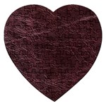 Leather Look & Skins  Capri Cranberry Jigsaw Puzzle (Heart)