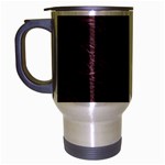 Leather Look & Skins  Capri Cranberry Travel Mug (Silver Gray)