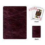 Leather Look & Skins  Capri Cranberry Playing Cards Single Design