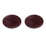 Leather Look & Skins  Capri Cranberry Cufflinks (Oval)