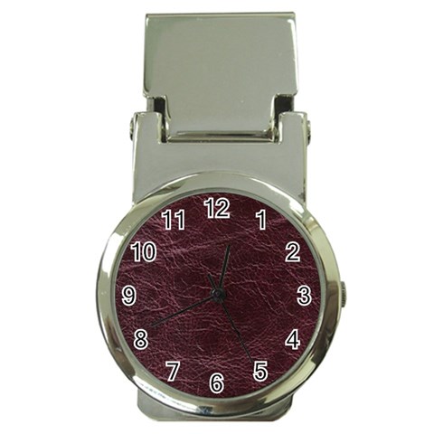 Leather Look & Skins  Capri Cranberry Money Clip Watch from ArtsNow.com Front