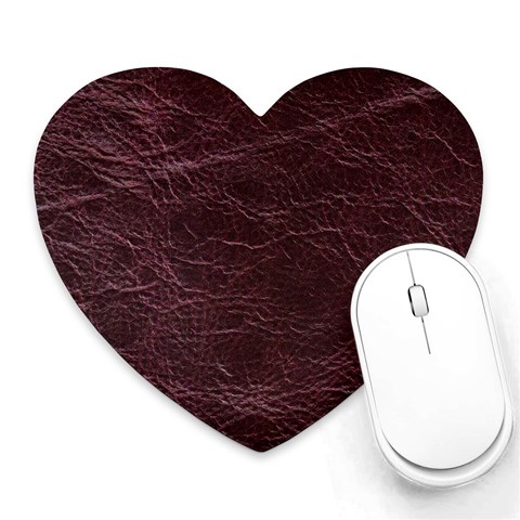 Leather Look & Skins  Capri Cranberry Mousepad (Heart) from ArtsNow.com Front