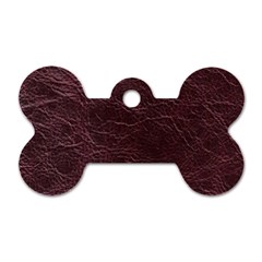 Leather Look & Skins  Capri Cranberry Dog Tag Bone (Two Sides) from ArtsNow.com Back