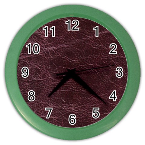 Leather Look & Skins  Capri Cranberry Color Wall Clock from ArtsNow.com Front