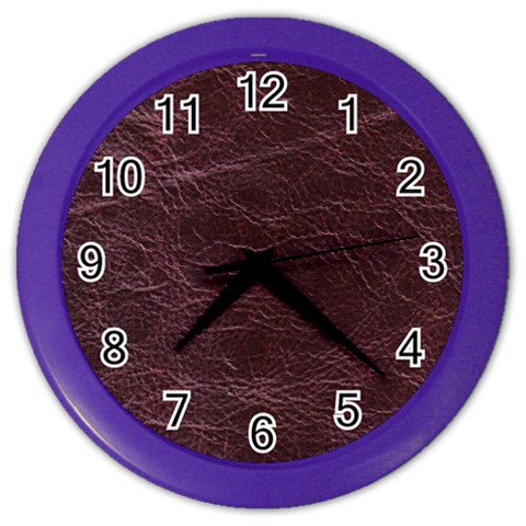 Leather Look & Skins  Capri Cranberry Color Wall Clock from ArtsNow.com Front
