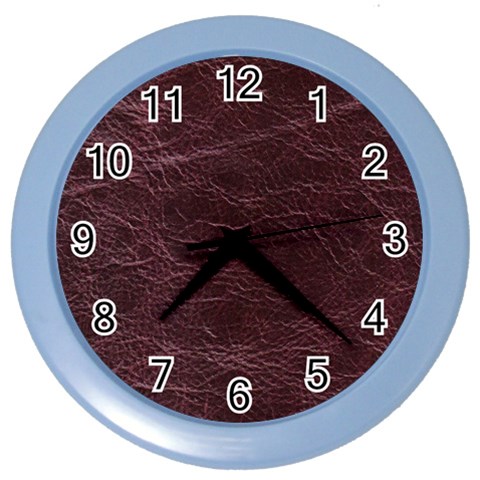 Leather Look & Skins  Capri Cranberry Color Wall Clock from ArtsNow.com Front
