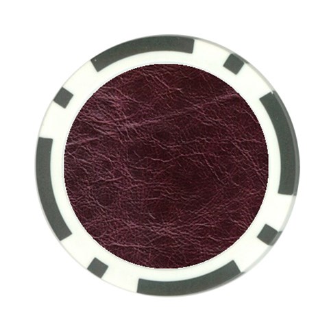 Leather Look & Skins  Capri Cranberry Poker Chip Card Guard from ArtsNow.com Front