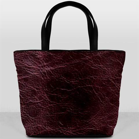 Leather Look & Skins  Capri Cranberry Bucket Bag from ArtsNow.com Front