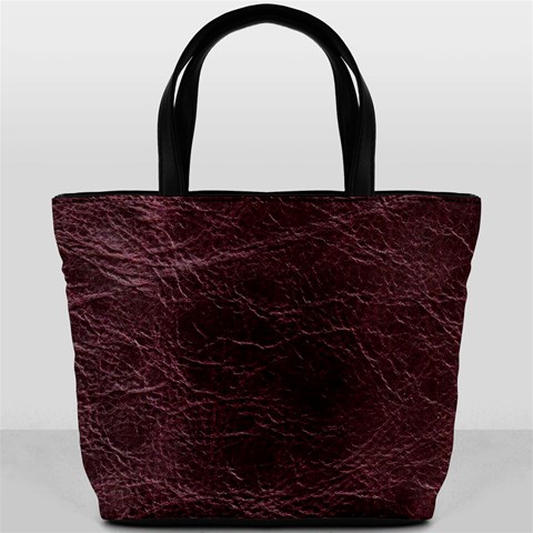 Leather Look & Skins  Capri Cranberry Bucket Bag from ArtsNow.com Back