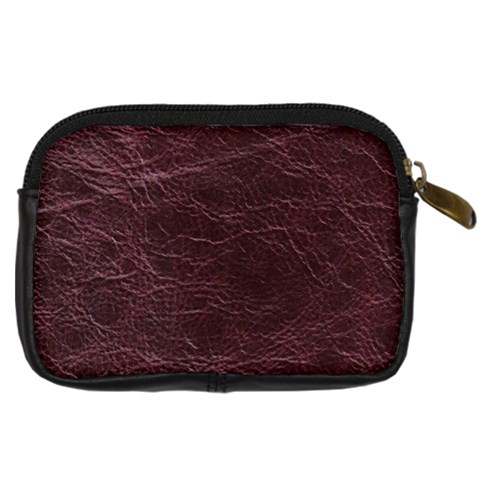 Leather Look & Skins  Capri Cranberry Digital Camera Leather Case from ArtsNow.com Back
