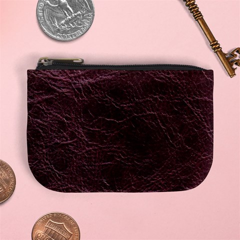 Leather Look & Skins  Capri Cranberry Mini Coin Purse from ArtsNow.com Front