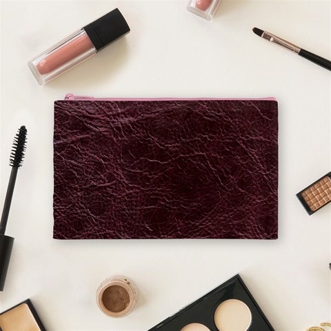 Leather Look & Skins  Capri Cranberry Cosmetic Bag (Medium) from ArtsNow.com Front