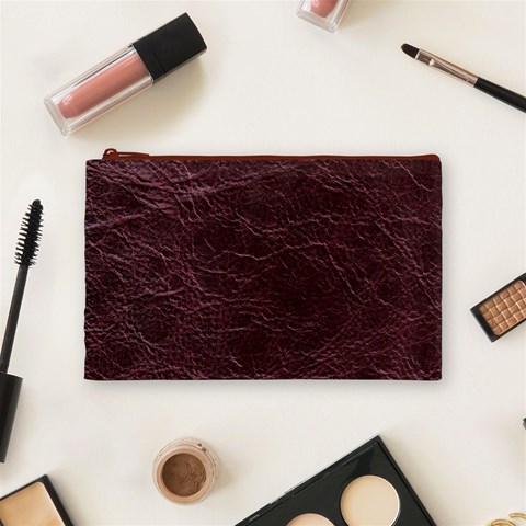 Leather Look & Skins  Capri Cranberry Cosmetic Bag (Medium) from ArtsNow.com Front