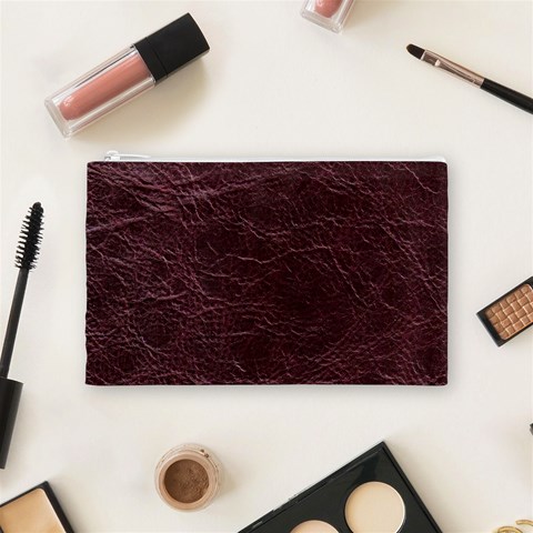 Leather Look & Skins  Capri Cranberry Cosmetic Bag (Medium) from ArtsNow.com Front