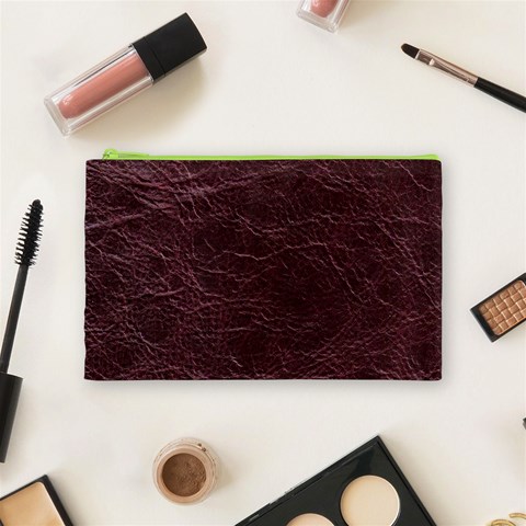 Leather Look & Skins  Capri Cranberry Cosmetic Bag (Medium) from ArtsNow.com Front