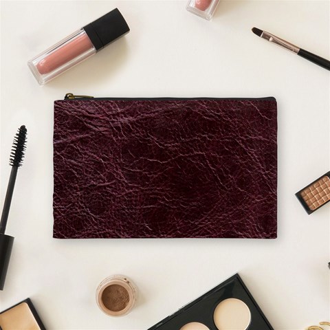 Leather Look & Skins  Capri Cranberry Cosmetic Bag (Medium) from ArtsNow.com Front